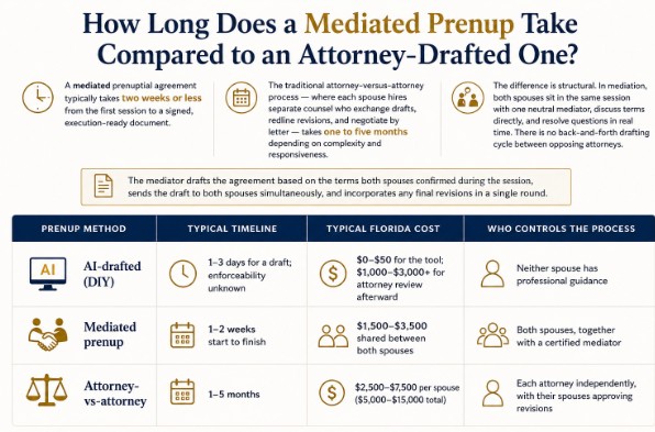 What Is the Difference Between a Mediated Prenup and a DIY Prenup?